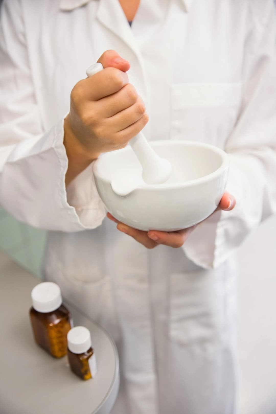 Pharmacist talking to a patient